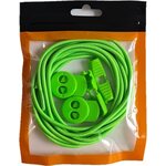 Liba 120cm venyvät nauhat pikalukolla Neon grøn