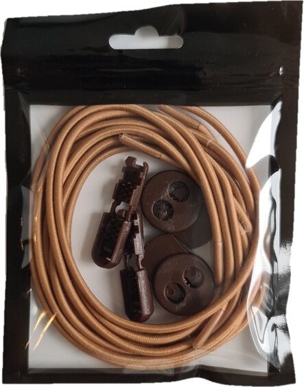 Liba 120cm lock laces Ljusbrun