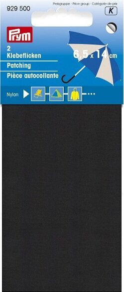 Prym nylonpaikka 6,5x14cm Sort