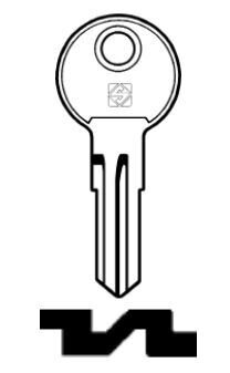 Silca Thule -roof rack key N001-N200