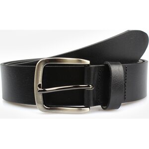 Finna black leather belt, 40mm