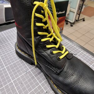 Yellow shoelaces