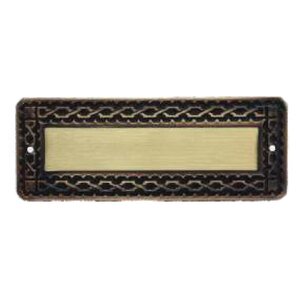 Huva Messinkikyltti 190 x 70 mm (K10)