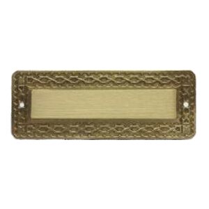 Huva Messinkikyltti 190 x 70 mm (K12)