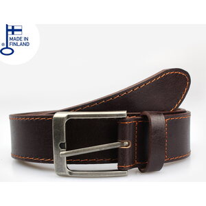 Finna Темно-коричневый leather belt 30mm