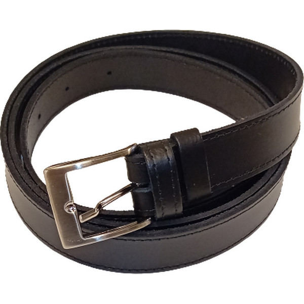 Cavan Fashion long black leatherbelt, 40mm