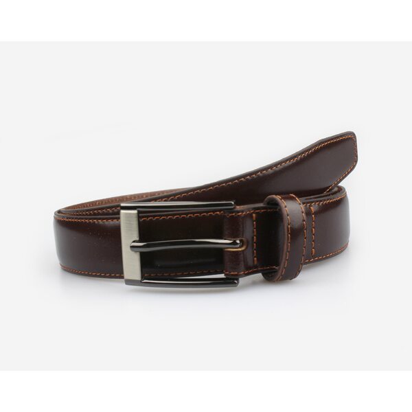 Finna Mörkbrun leather belt 30mm