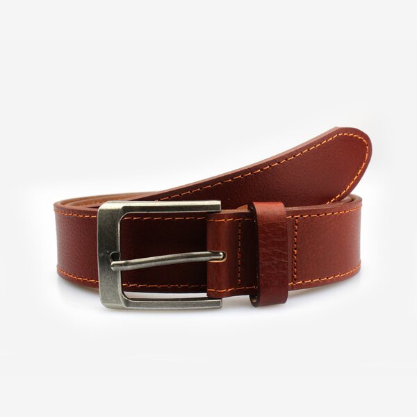 Finna Mörkbrun leather belt 30mm