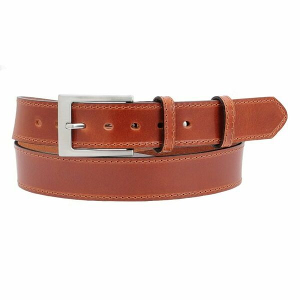 NK1917 Cognac-brown leather belt 35mm