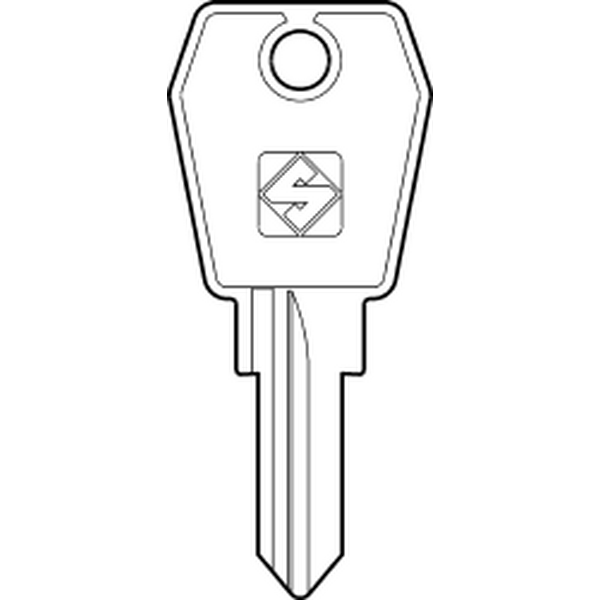 Silca Eurolocks - garderobeskabslås nøgle