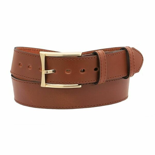 NK1917 Stitched Brown Leatherbelt 40mm