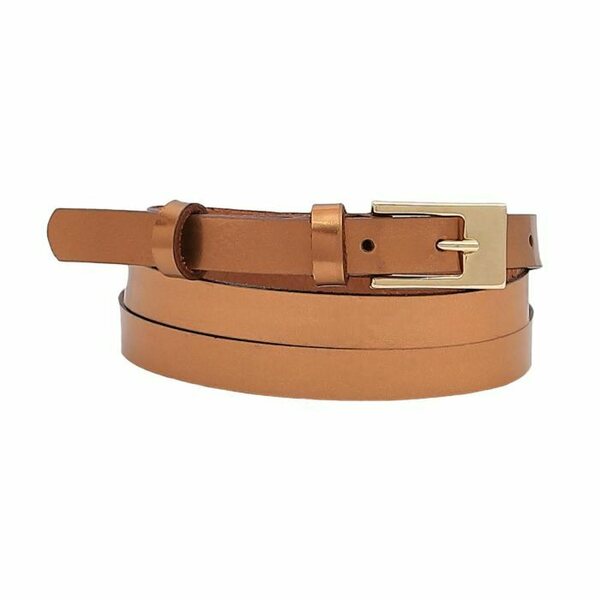 NK1917 Bronze colored leather belt 15mm