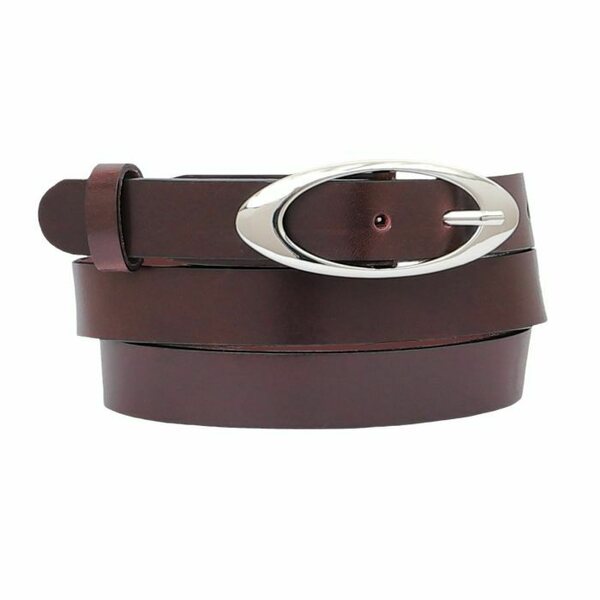 NK1917 Dark purple leather belt 25mm